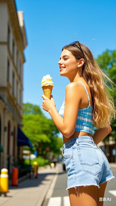 果芬夏日 萨日朗街口