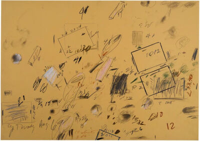 Untitled(Bolsena),1969,Pencil,
wax crayon,and felt-tip pen,70.3×100cm
