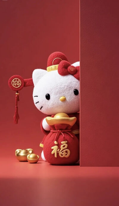 红红火火 ～ KT猫壁纸 新年