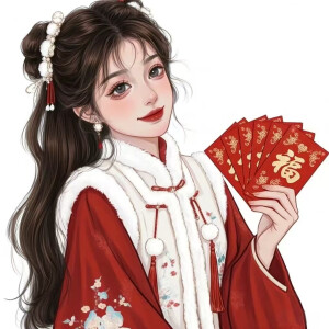 新年女头