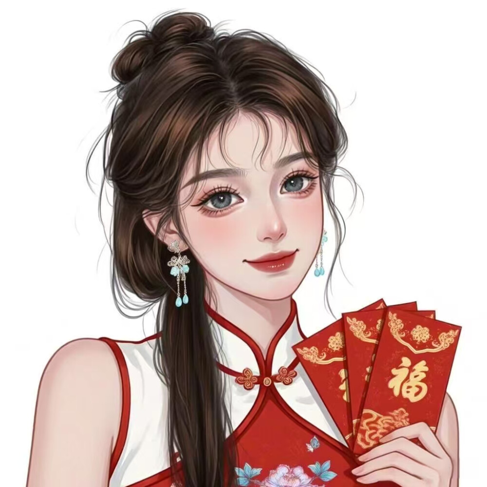 新年女头