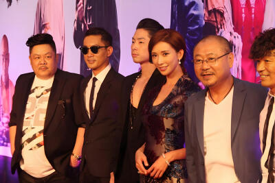 电影《道士下山》北京全球首映发布会，导演陈凯歌，出品人兼总制片人陈红携手主演王宝强、郭富城、张震、林志玲,陈国坤，吴建豪，董琦，元华，范伟等主创亮相。