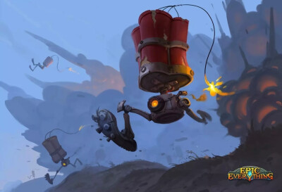 俄罗斯画师 Artur Mukhametov 厚厚的卡通角色绘画
