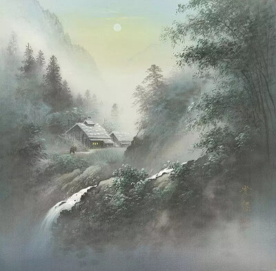 日本画家小岛光径描绘的人间世外桃源
