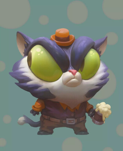 俄罗斯画师 Artur Mukhametov 厚厚的卡通角色绘画
