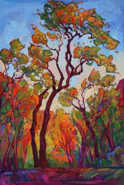 美国加州艺术家 Erin Hanson 风景绘画艺术
