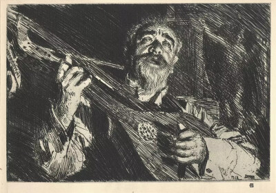 瑞典画家 Anders Zorn（安德斯·佐恩）人物素描作品