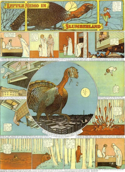 美国漫画家Winsor.Mccay的漫画作品《小尼莫梦乡历险记 》
