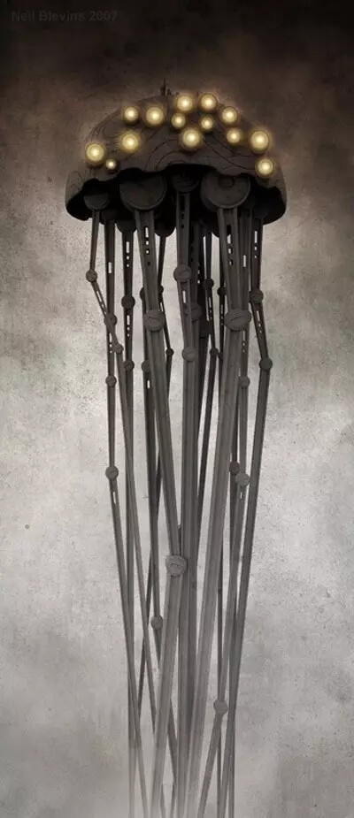 美国概念设计艺术家 Neil Blevins 场景画作
