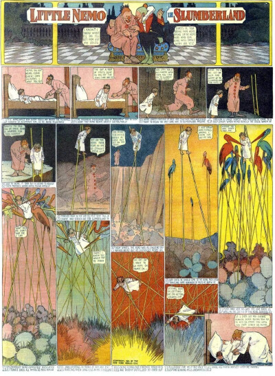 美国漫画家Winsor.Mccay的漫画作品《小尼莫梦乡历险记 》
