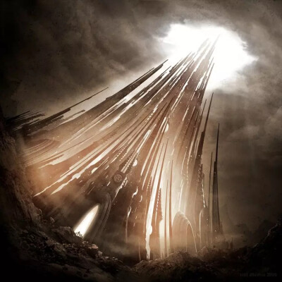 美国概念设计艺术家 Neil Blevins 场景画作
