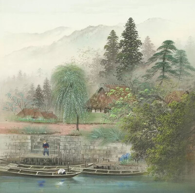 日本画家小岛光径描绘的人间世外桃源
