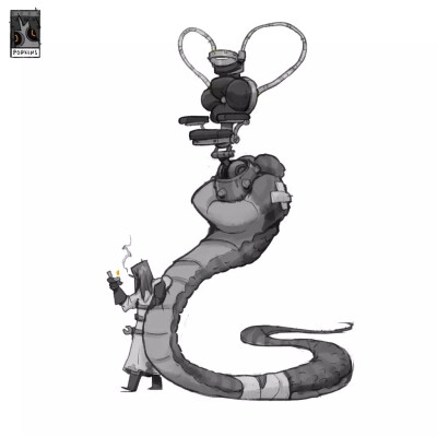 俄罗斯画师 Artur Mukhametov 厚厚的卡通角色绘画
