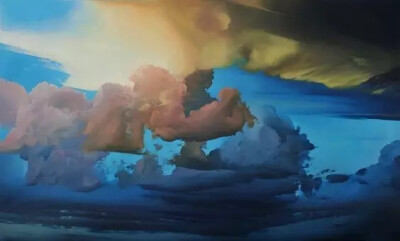 画家 Ian Fisher 画中的彩云
