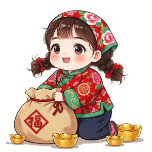 新年 卡通 情侣头像