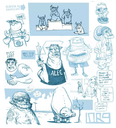 意大利漫画家 dietrock 画作
