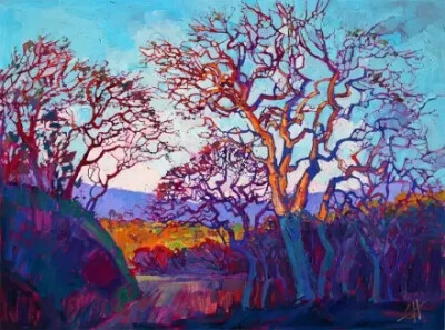 美国加州艺术家 Erin Hanson 风景绘画艺术
