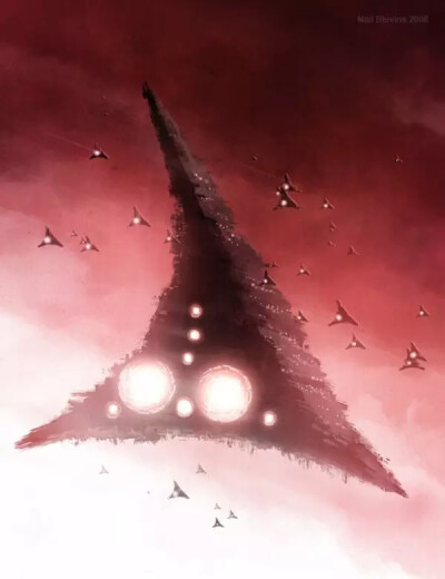 美国概念设计艺术家 Neil Blevins 场景画作
