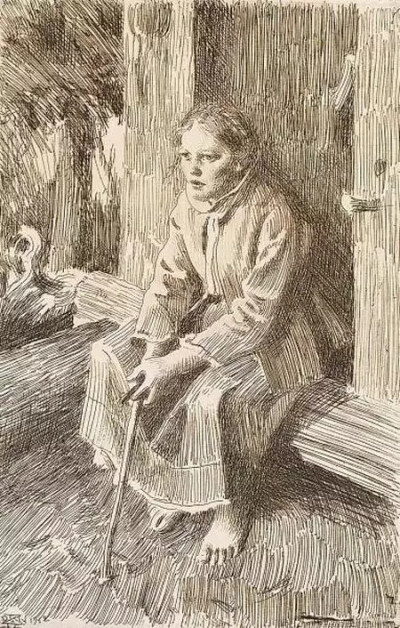 瑞典画家 Anders Zorn（安德斯·佐恩）人物素描作品