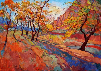 美国加州艺术家 Erin Hanson 风景绘画艺术
