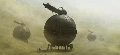 美国概念设计艺术家 Neil Blevins 场景画作
