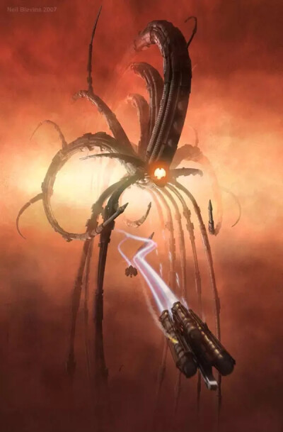 美国概念设计艺术家 Neil Blevins 场景画作
