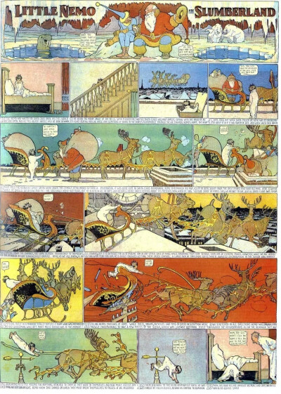 美国漫画家Winsor.Mccay的漫画作品《小尼莫梦乡历险记 》
