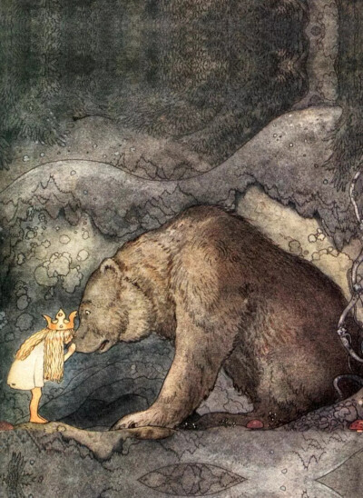 瑞典插画家 John Bauer (4 June 1882 – 20 November 1918) 奇幻插画作品
