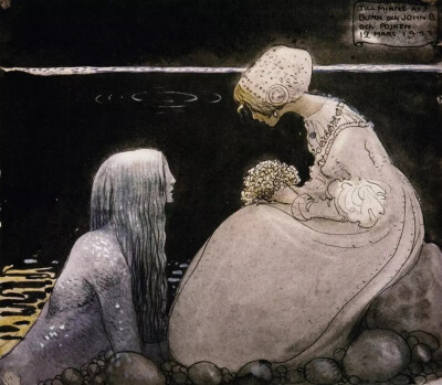 瑞典插画家 John Bauer (4 June 1882 – 20 November 1918) 奇幻插画作品
