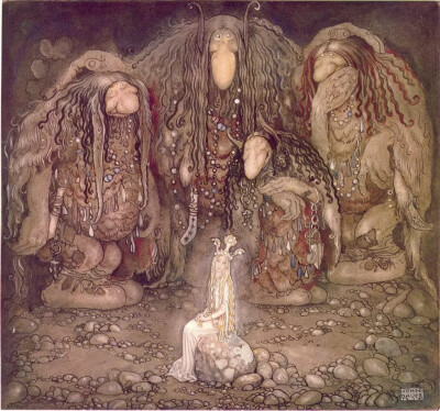 瑞典插画家 John Bauer (4 June 1882 – 20 November 1918) 奇幻插画作品
