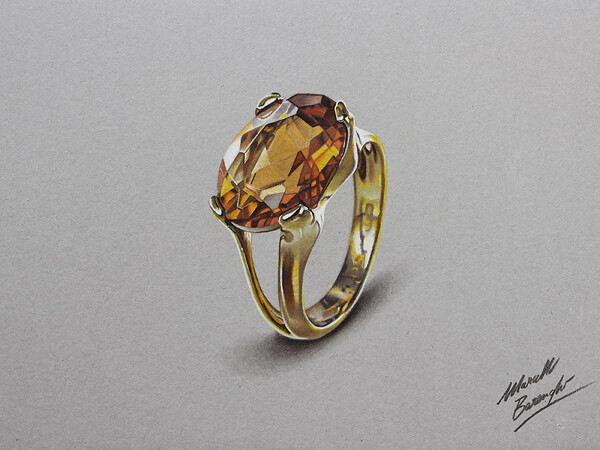 Marcello Barenghi彩色铅笔画作品欣赏
