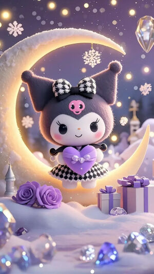 sanrio 卡通 壁纸 kuromi