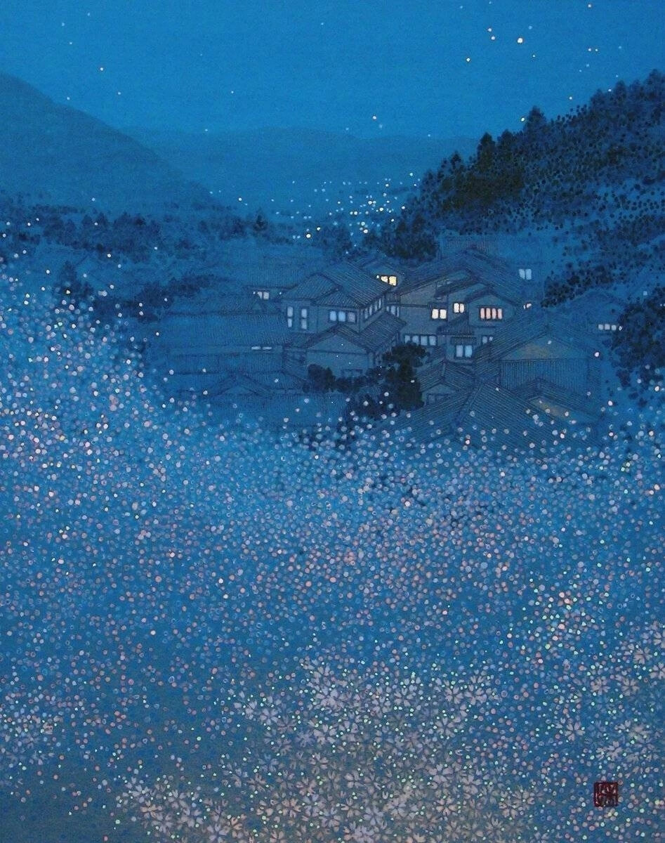 日本画家 斉藤和 ​​​​的景
