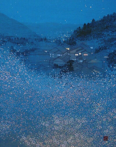 日本画家 斉藤和 ​​​​的景
