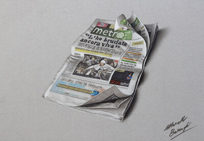 Marcello Barenghi彩色铅笔画作品欣赏
