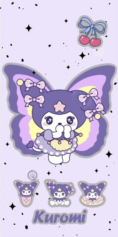 sanrio 卡通 壁纸 kuromi