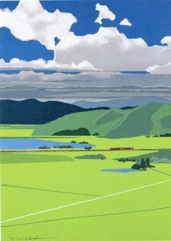 98岁的日本高龄画家 内田正泰(UchidaMasayasu，1922- ) 风景绘画艺术一览
