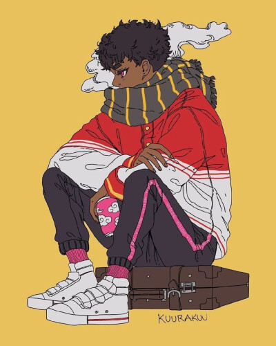 插画师 Kuurakuu 一组插画设计
