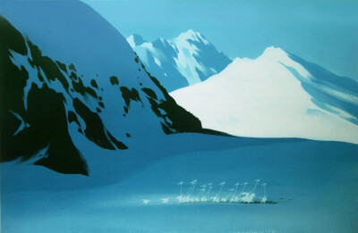 花木兰Mulan (1998)动画场景概念设计 | 德国艺术家 汉斯·巴切尔
