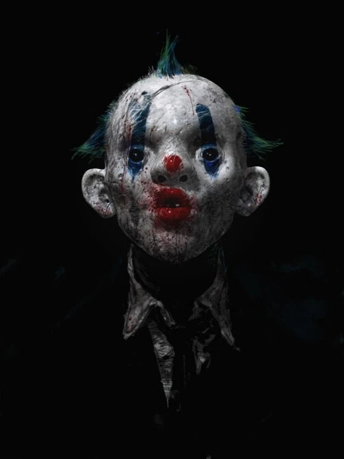 插画师 Rob Bliss 插画系列作品《Joker小丑》
