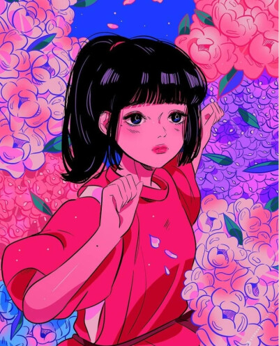 插画艺术家 Stephanie 一组插画艺术
