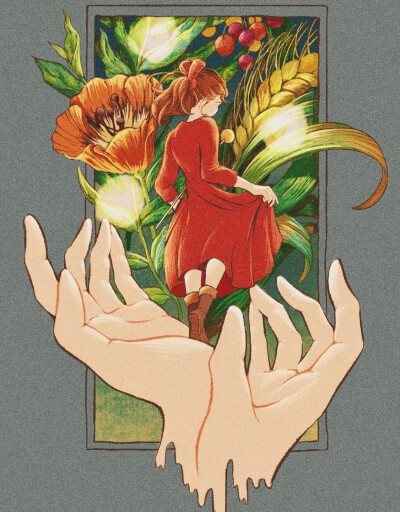 插画师 日菜乃 一组插画艺术
