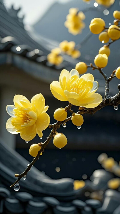 " 古院腊梅，诗意栖居 ..." ​​​