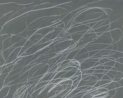 Untitled,1970,Housepaint 
and wax crayon on paper,69.9x87cm
