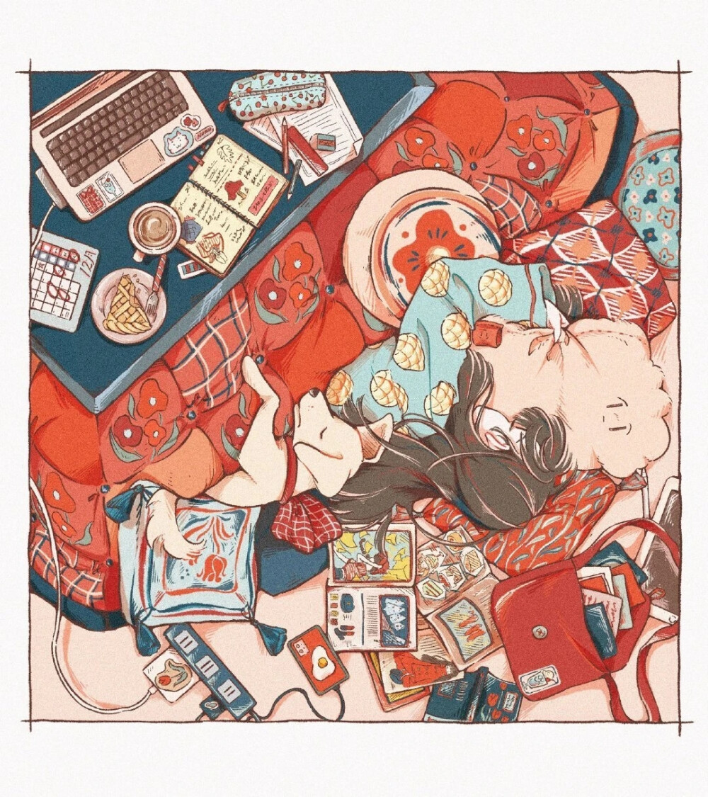 插画师 日菜乃 一组插画艺术
