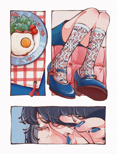插画师 日菜乃 一组插画艺术

