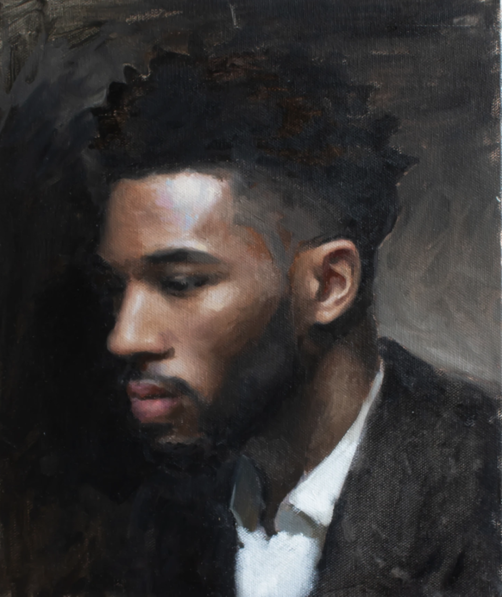 托比·迈克尔是一位英国画家，现居牛津。他毕业于温彻斯特艺术学院，并开始职业艺术生涯，专注于肖像画和叙述性绘画。托比的作品以探索身份认同和社会斗争为主题，深入探讨自然与养育之间的关系。他从19世纪学院派、前拉斐尔派和印象派中汲取灵感，将古典元素与现代生活的关系结构相结合，提供对人类状况的视角当代。