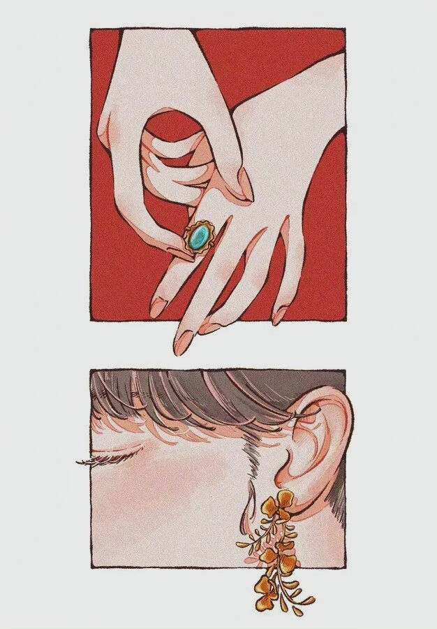 插画师 日菜乃 一组插画艺术
