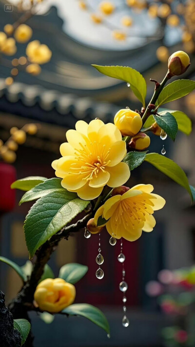 " 古院腊梅，诗意栖居 ..." ​​​