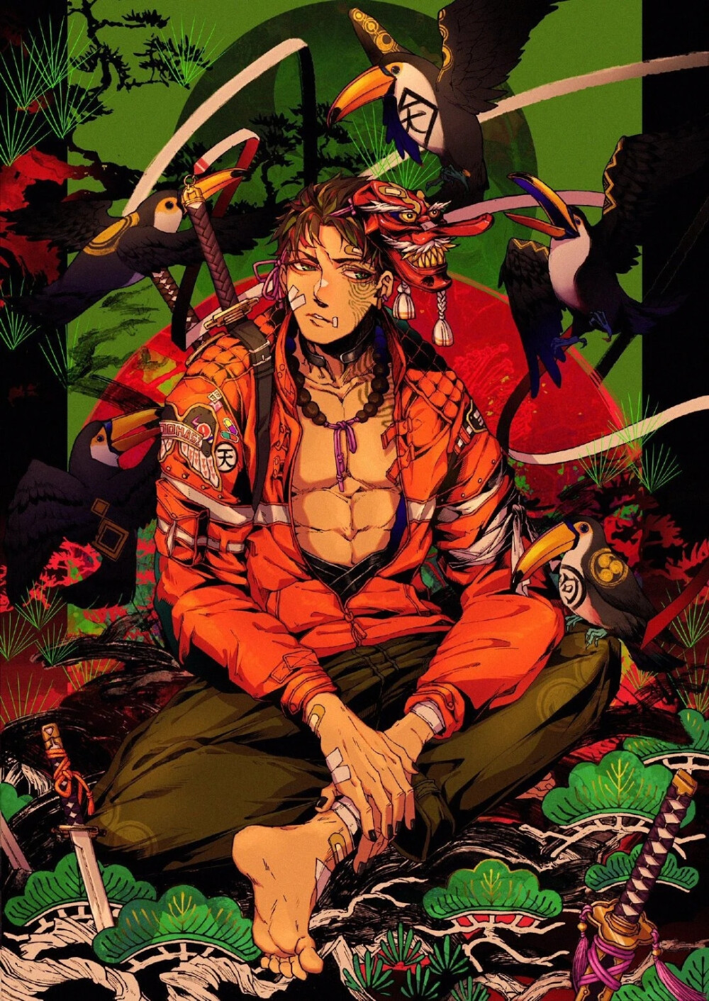 日本插画师 海月いまり 一组插画艺术
